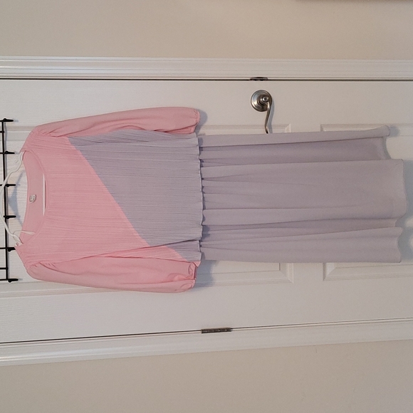 Pink/Gray Party Dress Size 12 - Picture 1 of 7